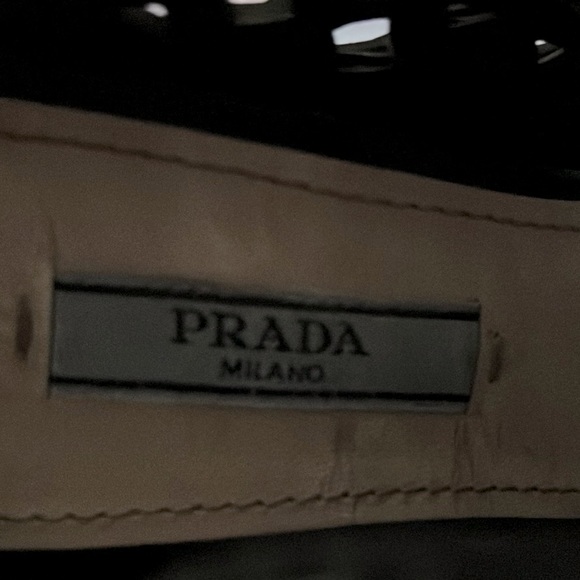 Prada Leather Peep Toe Booties - Picture 7 of 10